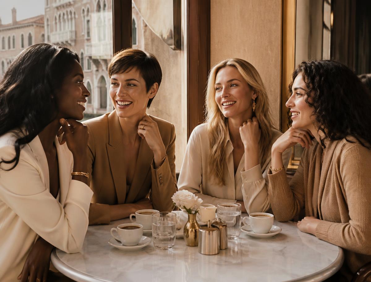 Vrouwen in gesprek in de community van The Man You Choose